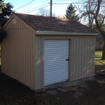 Shed delivered complete and set on slab